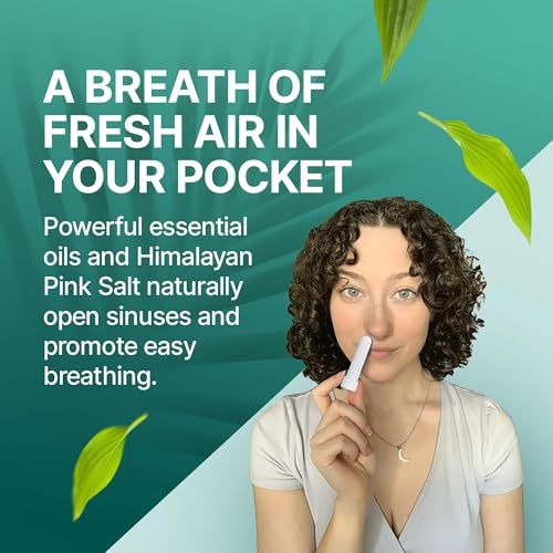 Basic Vigor Pocket Neti Breathe Easy Himalayan Salt Aromatherapy Sinus Inhaler 2 Pack with Essential Oils Natural Nasal StickNasal Inhaler with Eucalyptus Made in The USA - Image 5