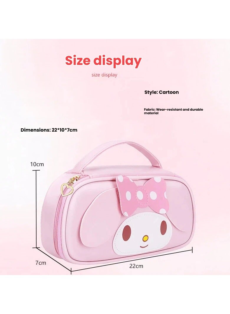عام مقلمة متعددة الوظائف لطيفة للأطفال، حقيبة أقلام كawaii كبيرة السعة، حقيبة قرطاسية محمولة لطالبات المدارس الابتدائية والبنات. - Image 2