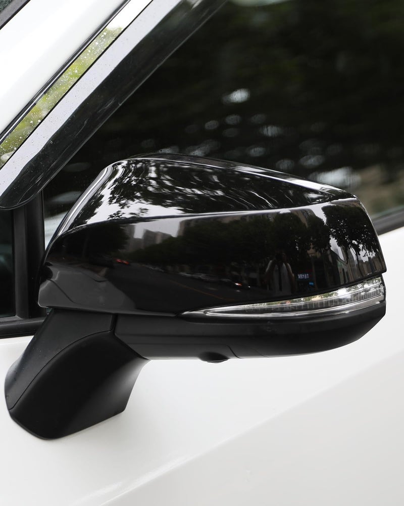YAKANEY for RAV4 2019 2020 2021 2022 2023 2024 2025 Exterior Side Rearview Mirror Cover Sporty Black Exterior Rearview Mirror Molding Covers for Toyota RAV 4 NOT for LE Hybrid LE Piano Black - Image 2