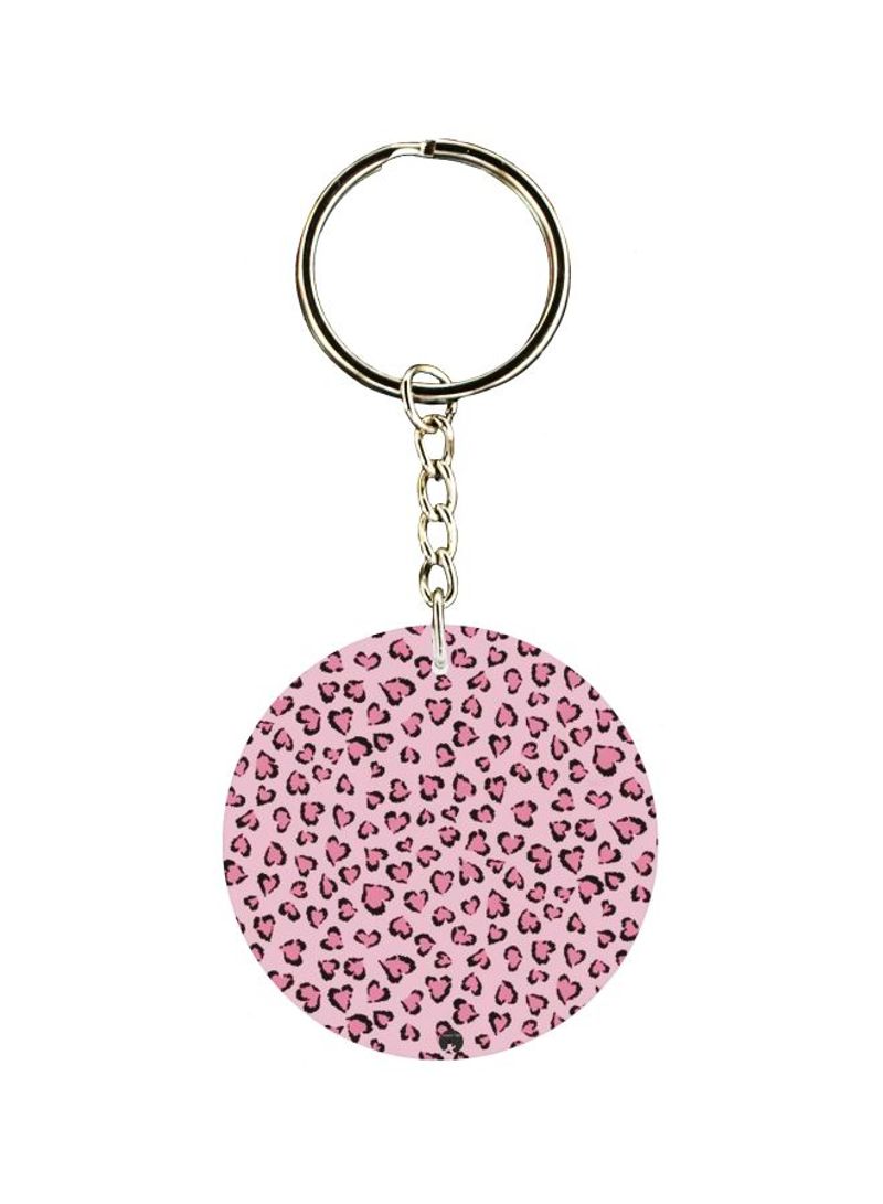 RKN Heart Printed Single Sided Keychain