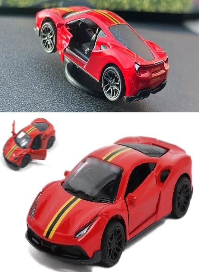 AUTO MT Red Mini Car Model Drifting Car with Self Adhesive Base Alloy Carr Model Initial Dashboard Decor Mini Sporty Carr for Carr Decoration - Image 2