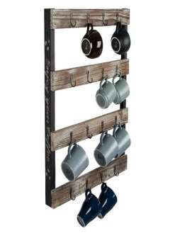 J JACKCUBE DESIGN Coffee Mug Holder Wall Mounted Rustic Wood Cup Organizer with 16-Hooks Hanging Rack for Home, Kitchen Display Storage and Collection : MK519A - pzsku/Z149E2B611334B573AA22Z/45/_/1693219200/393f8c1c-dadb-4566-9044-37e4b5d15f67