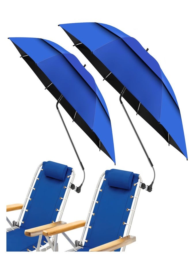 NBtoUS 2 PACK 48" Beach Umbrella for Chair(Blue) - Image 1