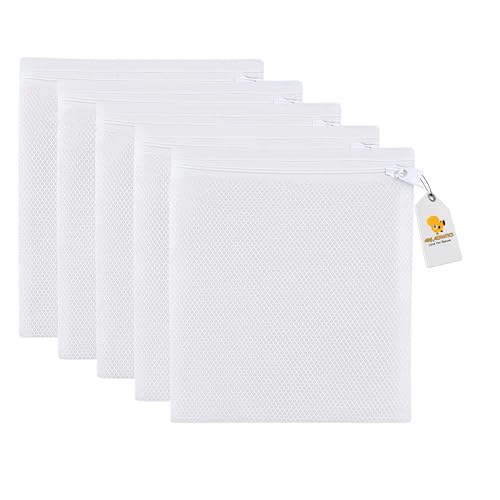 ARK Aquatics Filter Media Bags for Aquarium Mesh Nylon Filter Media Net Bags with Zipper for Pellet Carbon, Ammonia Remover, Ceramic Rings, Bio Balls (Pack of 5PC) - Image 2
