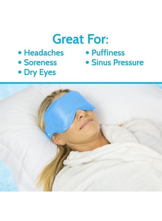 Arctic Flex Cold Eye Mask - Gel Ice Pack for Cool Sleeping, Dry Night Treatment - Reusable Hot Spa Therapy for Sleep, Skin Puffiness, Migraine - Image 4