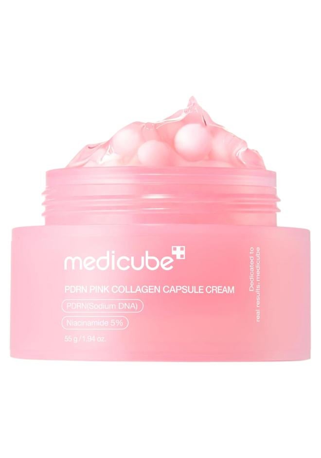 Medicube كريم كبسولات الكولاجين الوردي PDRN، مرطب للوجه | كريم مرطب خفيف الوزن | PDRN، نياسيناميد لتوحيد لون البشرة، ترطيب متألق | كوري سكن C - Image 1