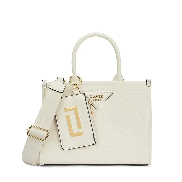 لافي حقيبة ساتشل نسائية فاخرة متوسطة الحجم من مجموعة ليزا بلون أوف وايت