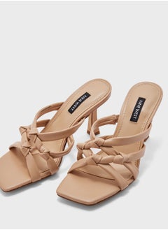 NINE WEST Multi Strap Mid Heel Sandals  - Image 4