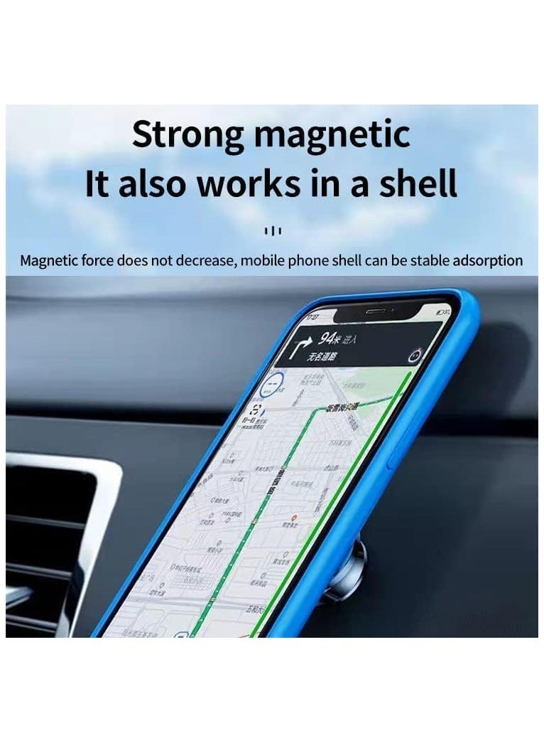 General Magnetic Phone Holder Mobile Phone Holder 360° Adjustable Car Dashboard Mount Wall Mount Key Holder Strong Magnet Universal Car Holder, Dashboard 360° Rotation for All Phones and Mini Tablets  - Image 4