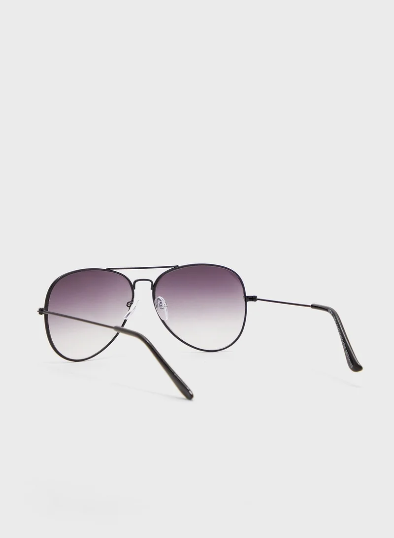 NEW LOOK Brow Bar Aviator Sunglasses