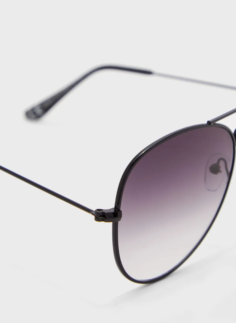 NEW LOOK Brow Bar Aviator Sunglasses