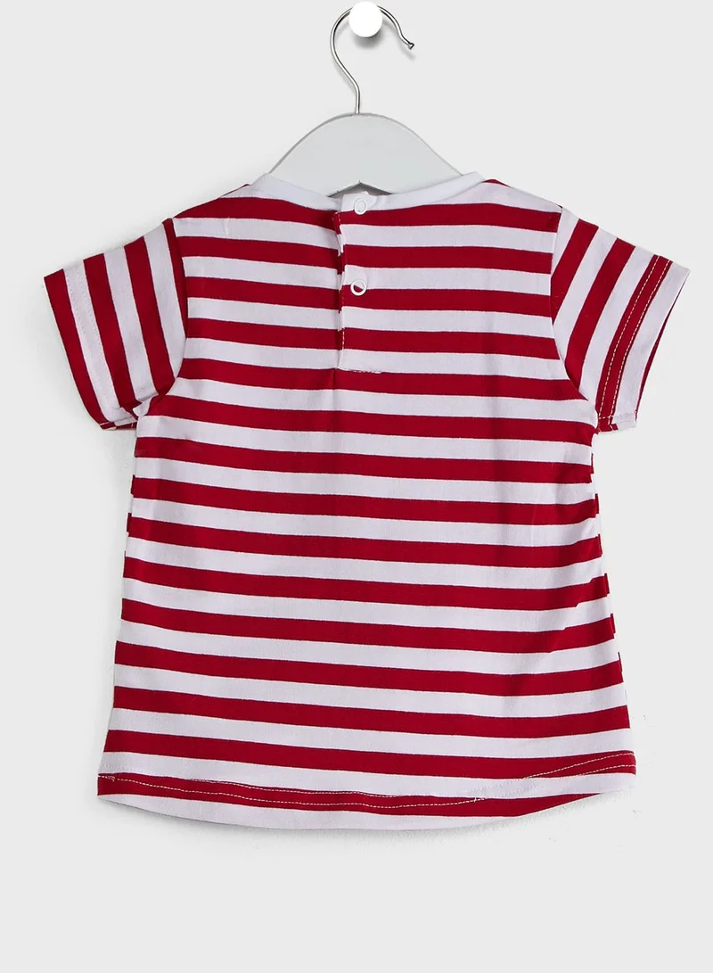Babybol Infant Graphic Dress + Sweatpants Set