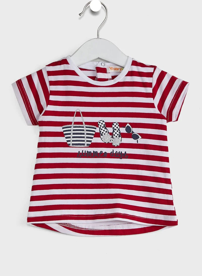 Babybol Infant Graphic Dress + Sweatpants Set