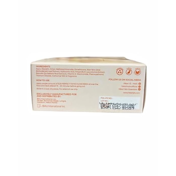 Hikari Skin Premium Sun Perfect Tinted Sunscreen SPF 50-50ml - Image 3