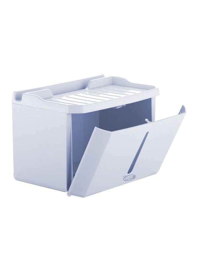 NIBEMINENT - Paper Towel Box For Toilet Blue 22x13x14cm - Image 1