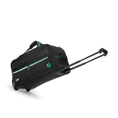 Skybags Muse Polyester Stylish Duffel Trolley Bag with Two Wheels, Two Stage Push Button | Premium Zipper, Travel Bag | 3-Year International Warranty - Unisex (Black, Set of 2) - Image 5