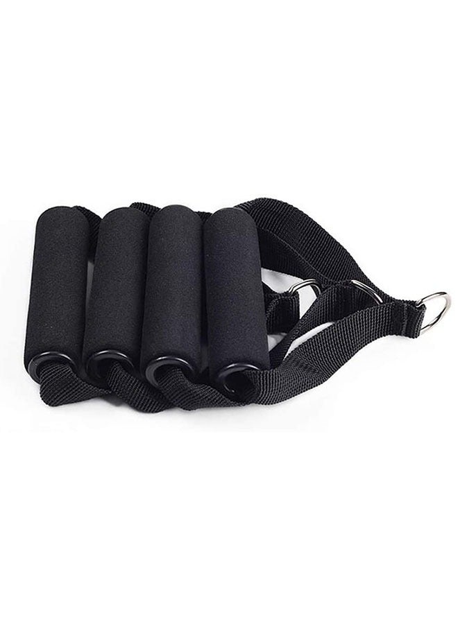 Generic 4-Piece Heavy Duty Foam Handle, Exercise Handle Heavy Duty Cable Pulley Handles Attachment for Resistance Bands Home Gym Cable Machines (Black)  - Image 4