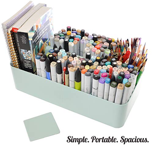 Enjoy Organizer Portable Caddy American Made, DIY Dividers, 8 Compartments, Supply Organizer, Portable Tote Basket with Handle Storage Organizer Bathroom, Office, Crafts, or School Supplies - Image 4