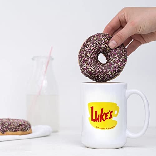 senooe Luke's Diner 15oz Coffee Mug - Novelty Ceramic Cup, Fun Gift for Fans, Tea & Coffee Drinkers - Image 2