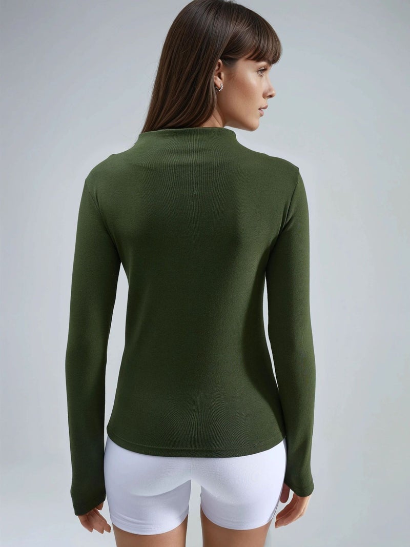 BUSEM Slim Fit Half Turtleneck Blouse - Image 3