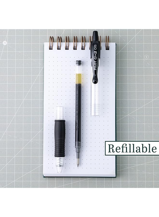 PILOT Pen G2 Gel Ink Refills For Rolling Ball Pens Extra Fine Point 0.5Mm Black Ink 12 Pack - Image 2