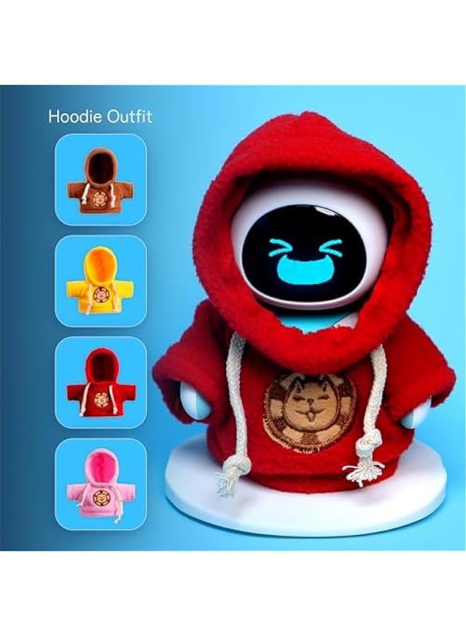 Arabest Cape & Hoodie Outfit Set for Eilik - 4 Pcs Furry Hoodie in Four Colors & 4 Pcs Furry pet Cape in Four Styles. Ideal for Dressing Eilik and Other Suitable Toys.  - Image 3