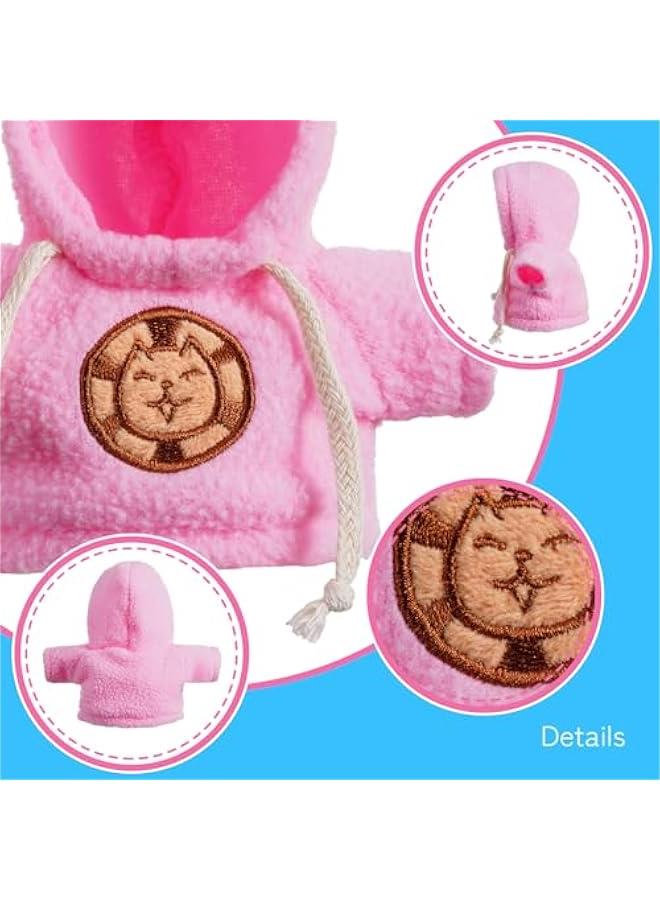 Arabest Cape & Hoodie Outfit Set for Eilik - 4 Pcs Furry Hoodie in Four Colors & 4 Pcs Furry pet Cape in Four Styles. Ideal for Dressing Eilik and Other Suitable Toys.  - Image 4