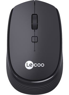 lecoo Lenovo WS202 Wireless 1200DPI 4-Button Optical Mouse Black  - Image 1