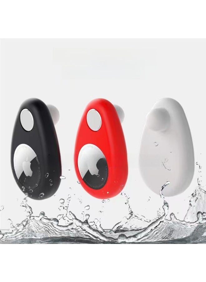 Generic - Applicable Apple Airtag Locator Protective Case Anti-loss Device Apple Tracker Silicone Protective Case-Color:red Protective Sleeve Magnet Opp - Image 1