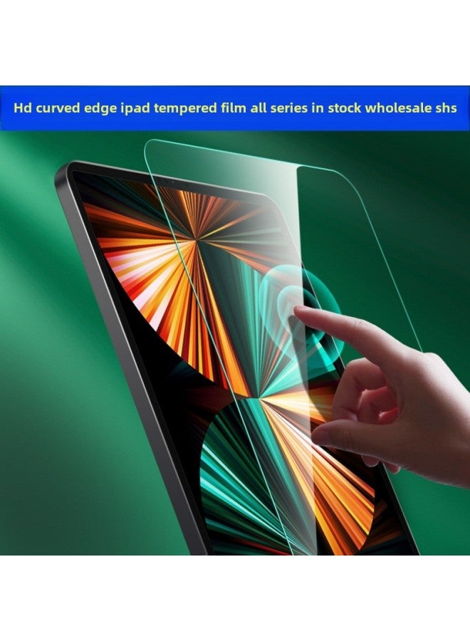 Applicable To Apple Ipadair11 Tempered Film 25 IpadPro10 Generation HD Mini Glass Flat Protective Film-Color:Straight Tempered Film + Kraft Paper Packaging-Size:Ipad Mini1/2/3 7.9inch