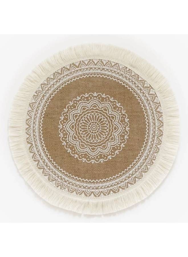 Kutis مفرش طاولة بنمط ماندالا مزخرف بشراشيب قطعة واحدة - Image 1