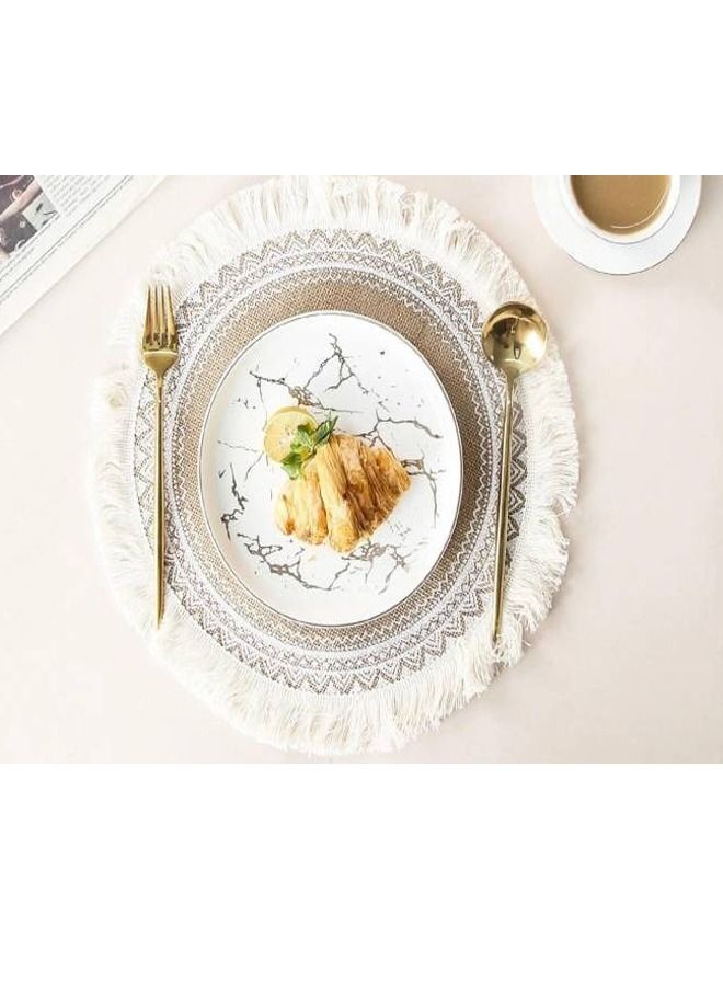 Kutis مفرش طاولة بنمط ماندالا مزخرف بشراشيب قطعة واحدة - Image 3