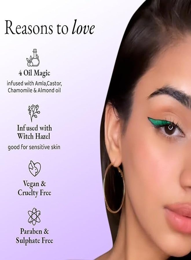 Elitty Power Move | Emerald Green Coloured Intense Waterproof Liquid Eyeliner (Metallic Finished) | Lasts Upto 12hrs | Smudge Proof, Witch Hazel Infused, Quick Drying - 1ml - Image 3