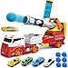 Dwi Dowellin Truck Toys for Kids 28 Large Car Toys Include 4 Racing Cars6 Ball with Light Sounds EejectionShooting Transport Cars Toy Gifts for Boys GirlsRED - Image 2