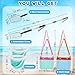 Fasouna 6 Pack Shelling Tools for Beach Include Seashell Bag Shark Tooth Sifter Shovel Sand ScoopCollapsible Beach Bucket Shell Scooper with Extra Long Adjustable Handle Beach Game Toys - Image 4