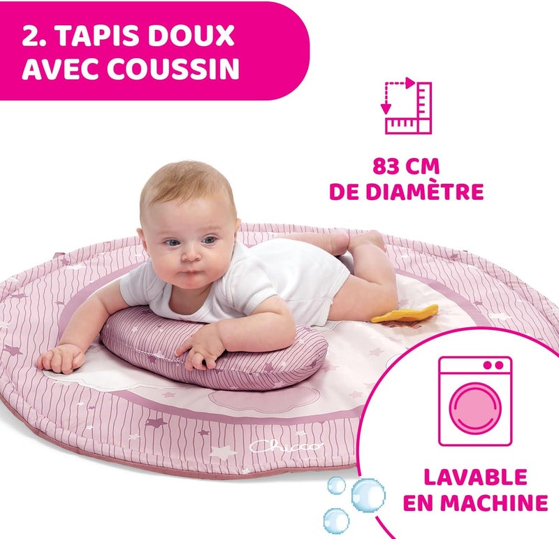 Chicco First Dreams Enjoy Colors Baby Gym 0M+, Pink - Image 4