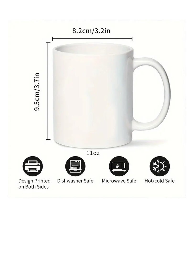 RYN 1-Pack Arabic Proverb Doodle Coffee Mug - Well Done! | 11oz Novelty Ceramic Cup for Hot & Cold Drinks | Fun Arabic Script Mug | Muslim Cup | Unique Gift for Family/Friends/Siblings | Ideal for Parties/Christmas/Birthdays PINK - Image 2