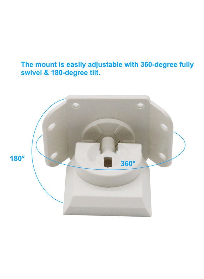 NIBEMINENT 10-Piece Bracket For Wired PIR Motion Sensor Detector White  - Image 2