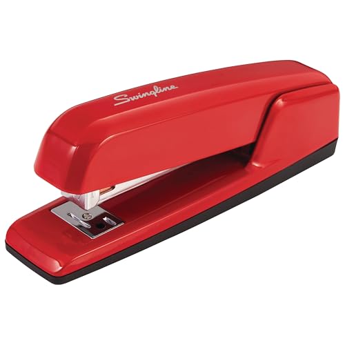 Swingline Stapler 30 Sheet Capacity 747 Business Stapler Jam Free Metal Rio Red 74736