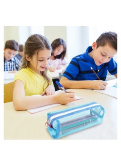 Generic 4 Pcs Clear Pencil Pouch, Pencil Case Pen Bag Clear Case Marker Pouch Multifonction Organizer Box Transparent case Makeup Bag Office College School Gift for adults Teen Girl Boy  - Image 4