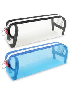 Generic 4 Pcs Clear Pencil Pouch, Pencil Case Pen Bag Clear Case Marker Pouch Multifonction Organizer Box Transparent case Makeup Bag Office College School Gift for adults Teen Girl Boy  - Image 5