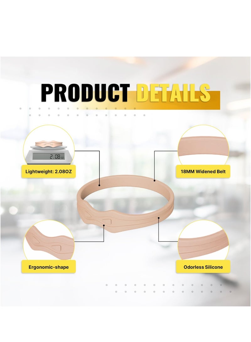 عام حزام دعم الرضفة: حزام الركبة لتخفيف آلام الوتر الرضفي دعامة الركبة لالتهاب الأوتار لاعبا الجري وكرة السلة الرياضية للرجال والنساء 2 حزم - Image 3