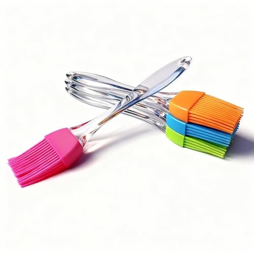 Pastry Brush Basting BrushBasting Brush for CookingHeat Resistant Silicone Brush for Kitchen BBQ Grill Barbecue Baking