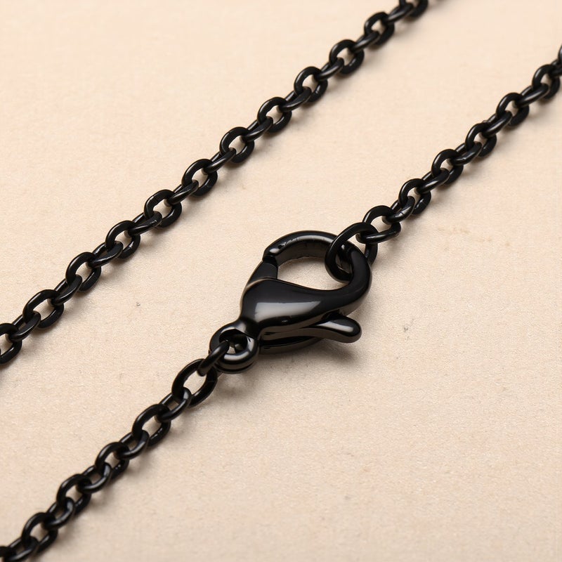 Necklace Chain O Link Flat White K 50cm Lobster Clasp Casual Party Event Daily Wear Jewelry Accessory Gift - Image 4