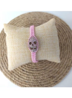 HD Marketim Skull Pink Bracelet Uğur Şanş Macrame Thread Bracelet Adjustable Bracelet Women Girl Jewelry  - Image 1