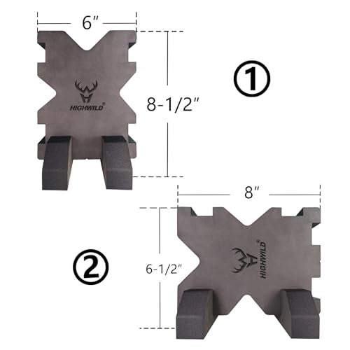 Highwild Shooting Foam Rest X-Block Bench Rest with Base - 1 Pack - Image 2
