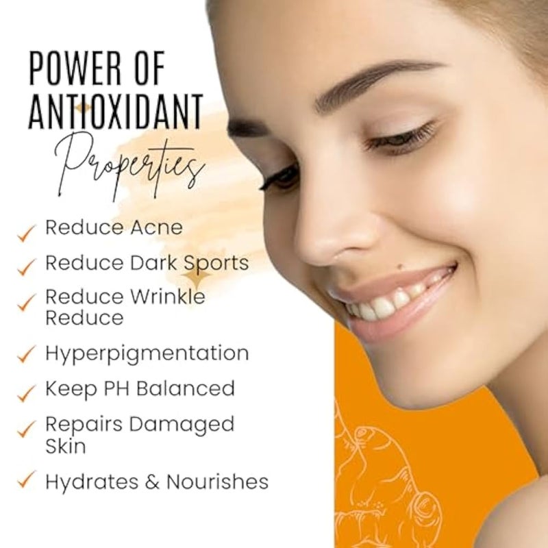 dermaxgen Hydrating & Skin Repair Cream with Hyaluronic Acid & Facial Shine Enhancer with Turmeric + 30% Vitamin C - Image 3