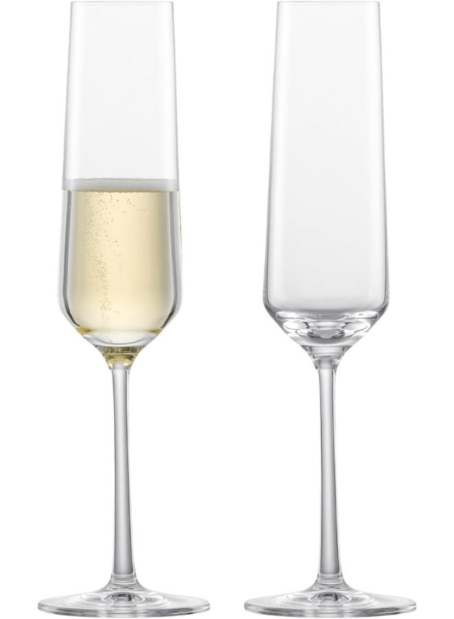 Zwiesel Glas كأس شمبانيا بيور بسعة 209 مل ارتفاع 25.2 سم قطر 7.2 سم - Image 2