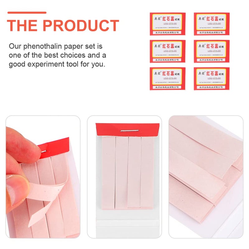 klarako 6pcs Chemical Experiment Consumables Alkaline Substance Paper Urine ph Test Strips Urine dye Indicator ph Balance ph Paper Strips ph Indicator Strips Experiment Equipment Universal - Image 5