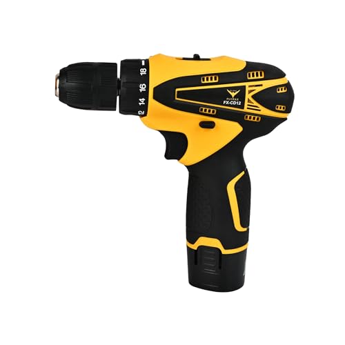 HYCO LABEL FLYMAX CD-900 Cordless Drill Machine, 12V, 1500 RPM, 2-Speed, 1-10mm Chuck, with 2 Batteries and Case, Taiwan Made - Image 1